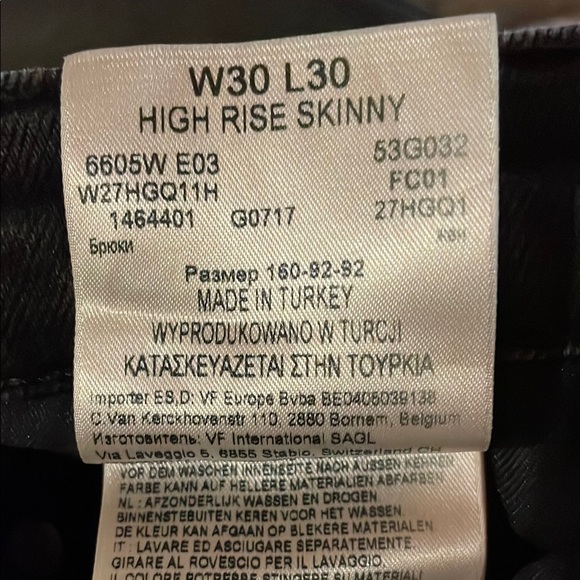 Wrangler Women's Black Jeans High Rise W30 L30 - Picture 5 of 5